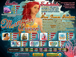 Mermaid Queen Payout Screen 1